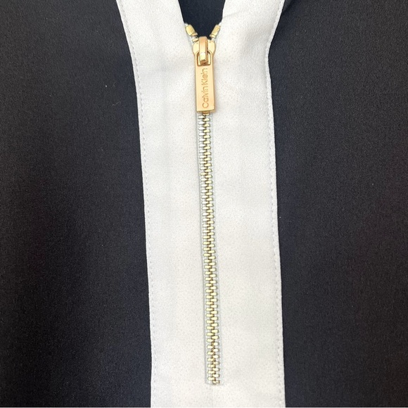 Calvin Klein Black and White Blouse - Picture 3 of 6